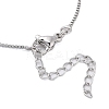 Rack Plating Natural Paua Shell Pendants Necklace NJEW-B104-01P-4