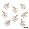 20Pcs Luminous Glass Pendants FIND-YW0009-11D-1