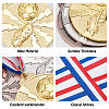 9Pcs 9 Colors Zinc Alloy Medal AJEW-GA0002-90-4