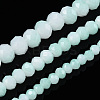 Two-Tone Imitation Jade Glass Beads Strands GLAA-T033-01B-04-5
