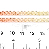 Gradient Color Baking Paint Glass Bead Strands DGLA-A039-T4mm-A013-5