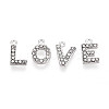 304 Stainless Steel and Rhinestone Pendants STAS-T071-11A-P-2