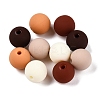 Rubberized Style Imitated Silicone Acrylic Beads MACR-T048-01C-04-1
