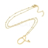 304 Stainless Steel Pendant Necklaces NJEW-H029-02G-O-2