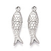 304 Stainless Steel Fish Pendants STAS-T069-14P-1