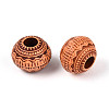Imitation Wood Acrylic European Beads X-SACR-Q186-13-2