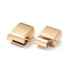 PVD Vacuum Plating 304 Stainless Steel Magnetic Clasps with Glue-in Ends STAS-I171-11G-3