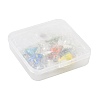 8Pcs Christmas Angel Handmade Lampwork & ABS Plastic Imitation Pearl Pendant Decorations HJEW-FS00065-4
