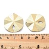 PVD Vacuum Plating 304 Stainless Steel Textured Disc Connector Charms STAS-R130-54G-3