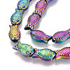 Electroplate Glass Beads Strands X1-EGLA-T025-03D-3