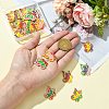 30Pcs 6 Colors Alloy Enamel Pendants FIND-CJ0002-71-4