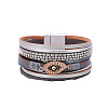 Bohemia Leather Multi-strand Bracelets with Evil Eye ST7441706-1