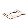 Heart Wooden Mini Chalkboard Signs LS-AJEW-M035-02-4
