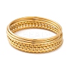 7Pcs PVD Vacuum Plating 304 Stainless Steel Ring Bangles Set for Women BJEW-A011-14D-G-1