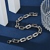 Tarnish Resistant Rectangle 201 Stainless Steel Chain Bracelets LS-BJEW-N240-06P-4