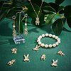 30Pcs 3 Style Rabbit & Bear Rack Plating Alloy Pendants FIND-PH0004-08-2