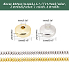 4 Strands 2 Colors Electroplate Non-magnetic Synthetic Hematite Beads Strands G-BC0001-42-2