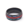 Ion Plating(IP) 304 Stainless Steel Paua Shell Cuff Ring for Women RJEW-M014-01B-F-2