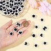 80Pcs 4 Colors Two-tone Acrylic Beads OACR-YW0003-38-3
