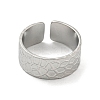 Non-Tarnish 304 Stainless Steel Open Cuff Rings RJEW-K245-94P-2