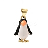 Brass Enamel Pendants KK-H267-107G-1