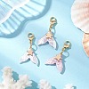 Mermaid Tail Resin Pendant Decorations HJEW-JM03120-2