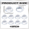 10Pcs Transparent K9 Glass Pendants GLAA-LP0001-13-2