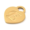 Ion Plating(IP) 304 Stainless Steel Pendants FIND-M017-01G-E-2
