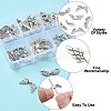 60Pcs 6 Styles Tibetan Style Alloy Wing Beads TIBEB-YW0001-25-2