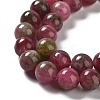 Natural Jade Imitation Watermelon Tourmaline Beads Strands G-NH0006-A01-03-1-4