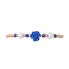 Glass Seed Bead & Resin Braided Beaded Bracelets BJEW-MZ00307-01-2