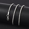 Tarnish Resistant 304 Stainless Steel Popcorn Chain Necklaces NJEW-J032-22P-4