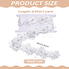 1 Yard Double Layer Polyester 3D Flower Lace Trim Ribbon with Rhinestone OCOR-LP0003-60-2