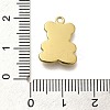 Ion Plating(IP) 304 Stainless Steel Pave Shell Pendants X-STAS-K263-62G-3