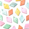 24Pcs 5 Styles Spray Painted Natural Freshwater Shell Pendants BSHE-FS0001-14-3