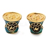 Alloy Enamel European Beads ENAM-M008-09G-02-1