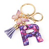 Resin Butterfly Pendant Keychains KEYC-TAC0034-03R-2
