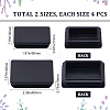 8Pcs 2 Style Plastic Furniture End Caps FIND-GF0005-28-2