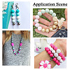 108Pcs 12 Style Round Food Grade Eco-Friendly Silicone Beads SIL-TA0001-75-9