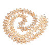Electroplate Glass Beads Strands EGLA-N012-04E-2
