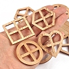 Wood Crafts Slices Miniature Ornaments PW-WG3C06A-01-3