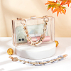2Pcs 2 Colors Acrylic Cable Chains Bag Straps AJEW-PH0002-86-2