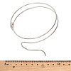 Alloy Upper Arm Open Cuff Bangles for Women BJEW-U037-01A-P-3