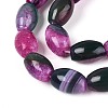 Dyed Natural Agate Beads Strands G-T144-51A-03-3