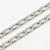 Tarnish Resistant Curb Chain Necklace for Men NJEW-F027-11-2