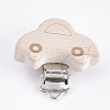 Beech Wood Baby Pacifier Holder Clips WOOD-T015-26-1