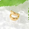 304 Stainless Steel Two-layer C-Shaped Cuff Earrings EJEW-M073-10G-1