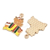 Christmas Theme Alloy Enamel Pendants FIND-I065-02D-KCG-2