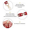 2Pcs 2 Colors Acrylic Curb Chain Bag Strap FIND-GN0001-29-4