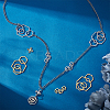 12Pcs 6 Style 201 Stainless Steel Filigree Joiners Links STAS-UN0040-86-2